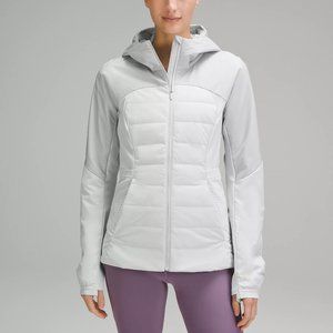 Lululemon Womens Vapor Gray Size 4 Down For It All Jacket Running 700 Fill NEW